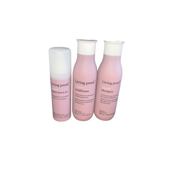 Living proof restore replenish bundle shampoo conditioner leaving in treatment - Picture 1 of 2